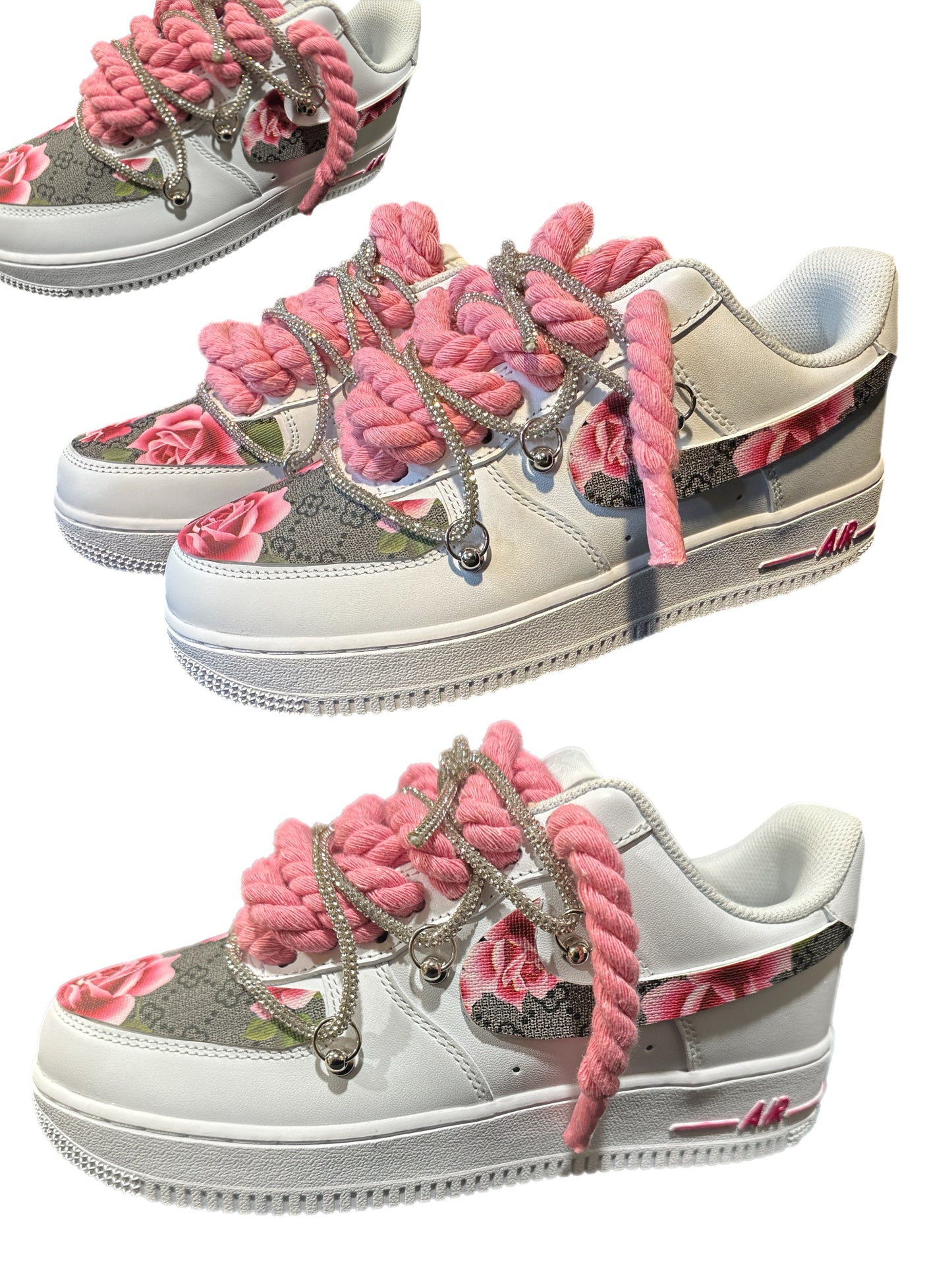 Nike Airforce 1 Custom By Holygang Retro Size 6.5Y 8W