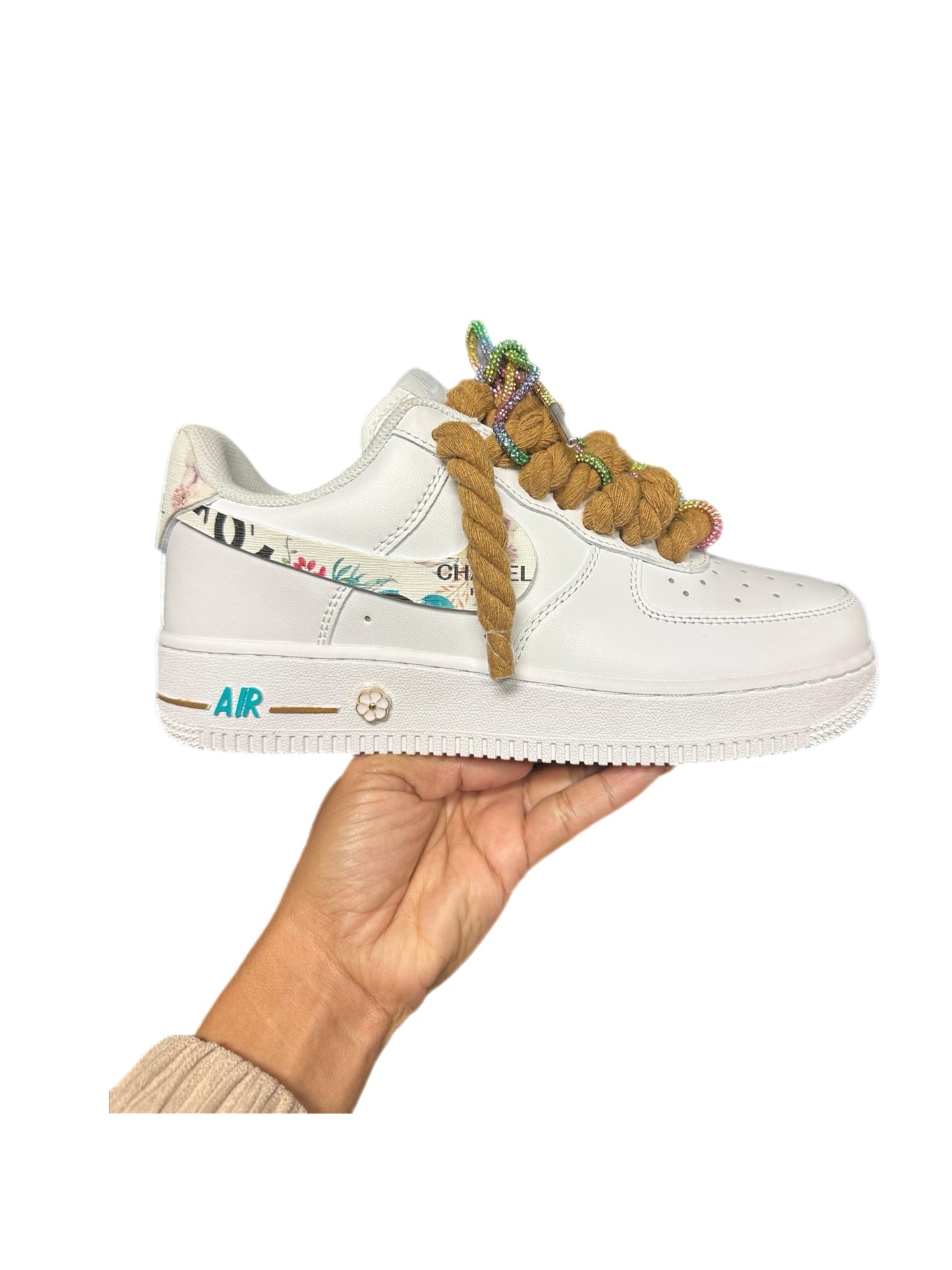 Nike Airforce 1 Custom By Holygang Retro Size 6.5Y 8W