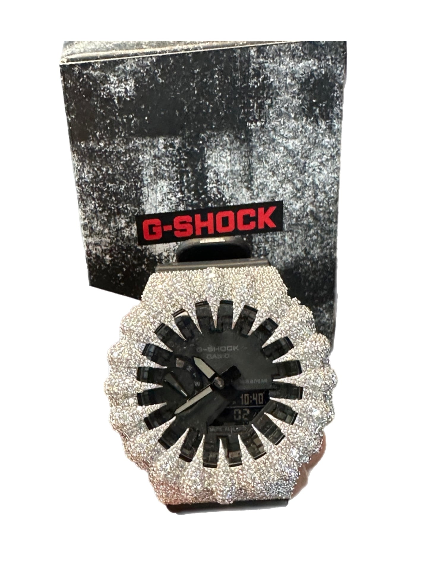 Casio G Shot With Custom Bezel VVS 1 Moissonite